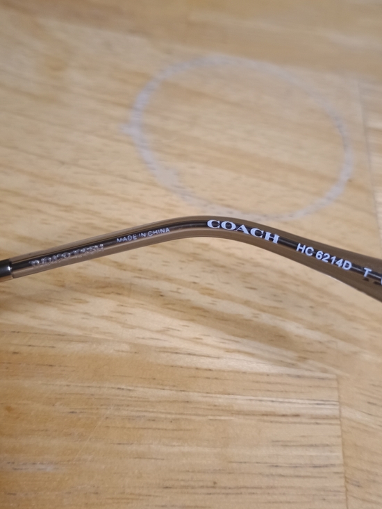 Coach HC6214D Clear Round Eyeglass Frames with Subtle Gray Tint main image 5